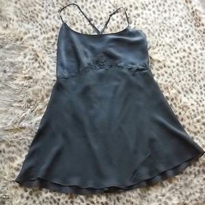 Victoria Secret Black Silk Slip size S